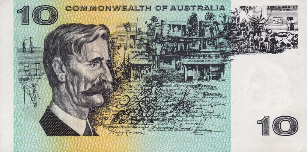 10 dollar note old gulgong banjo patterson